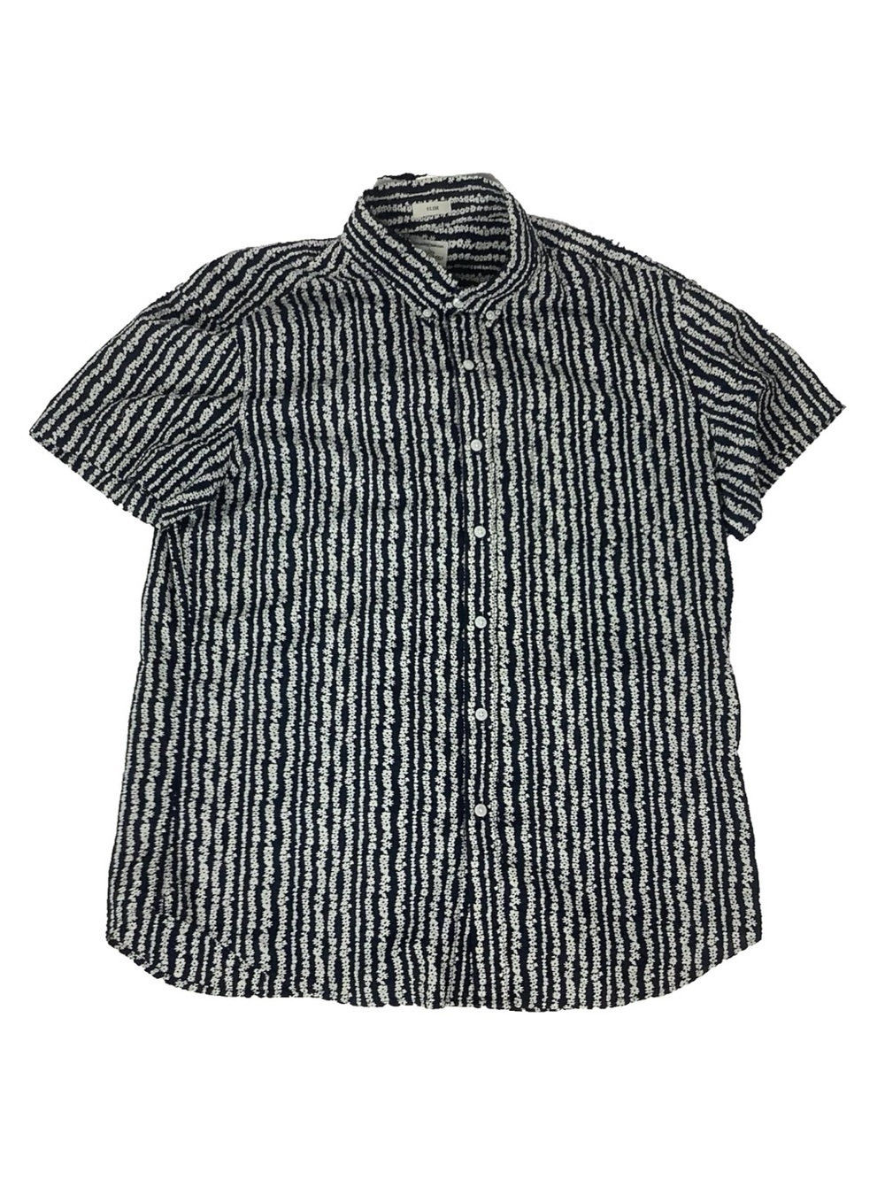 J Crew Mens Sz L Slim 100% Cotton Short Sleeve Tiny Flower Print Casual Shirt - Picture 1 of 5
